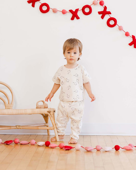 Jersey Tee + Pant Set || Cupid