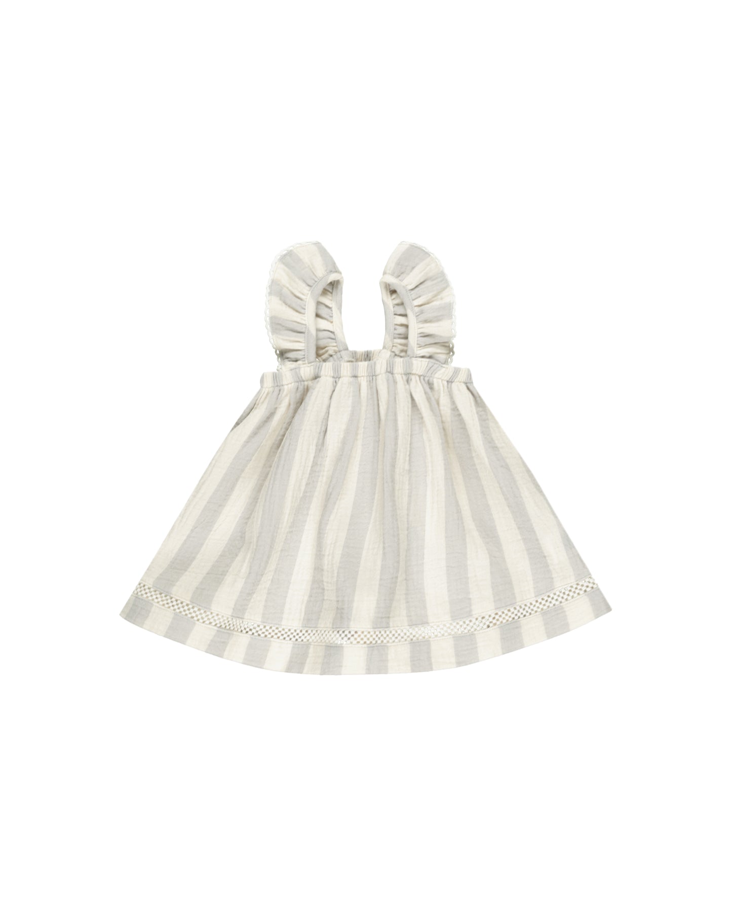 Ruffled Tank Dress || Sky Stripe