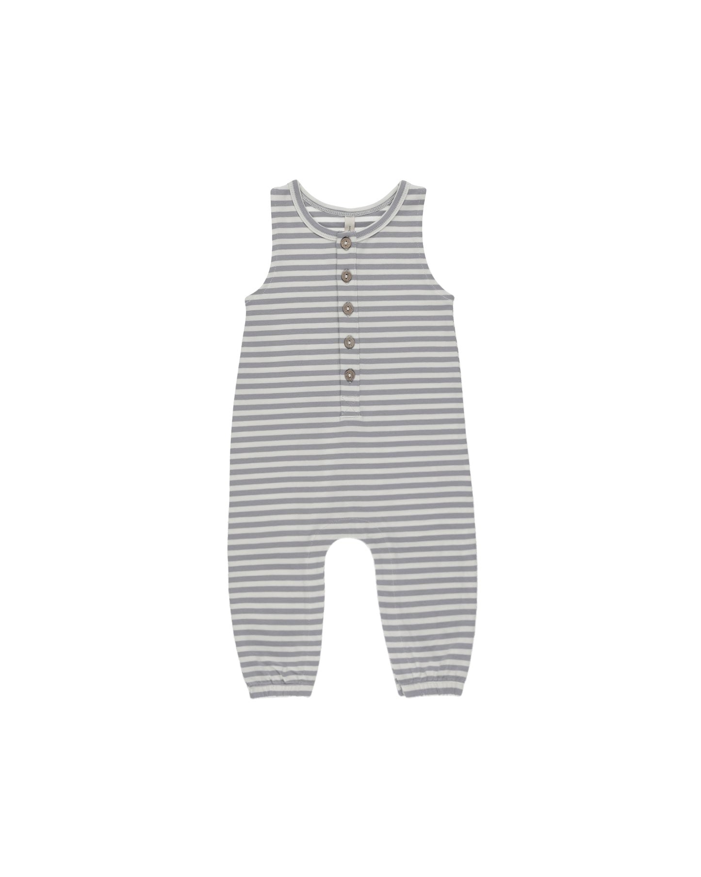 Sleeveless Jumpsuit || Blue Stripe