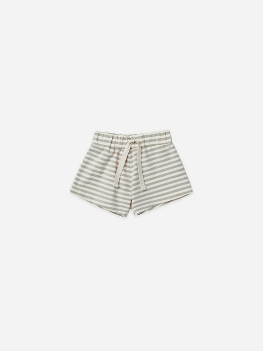 JERSEY SHORT | PISTACHIO STRIPE