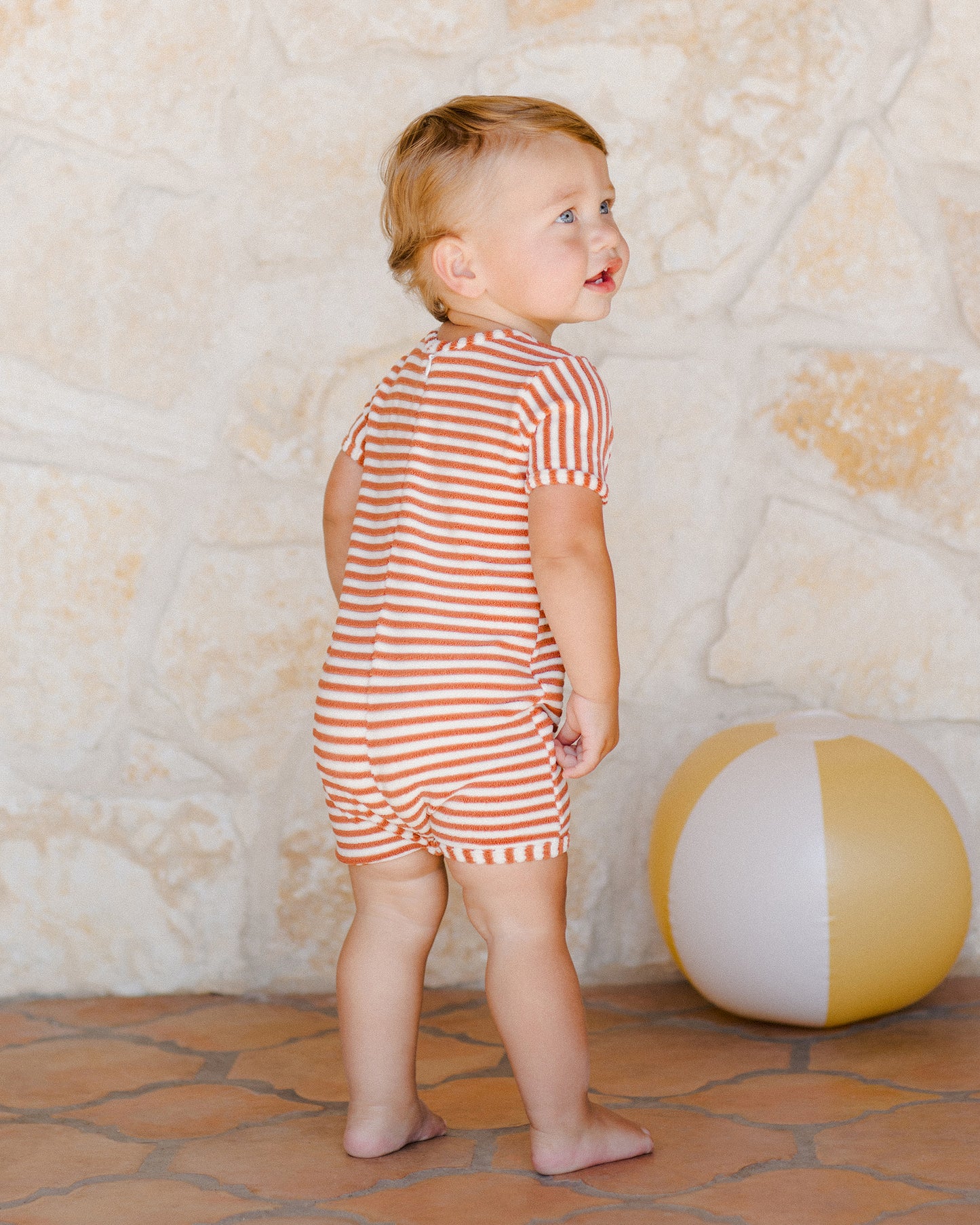 Shorty One-Piece || Poppy Stripe