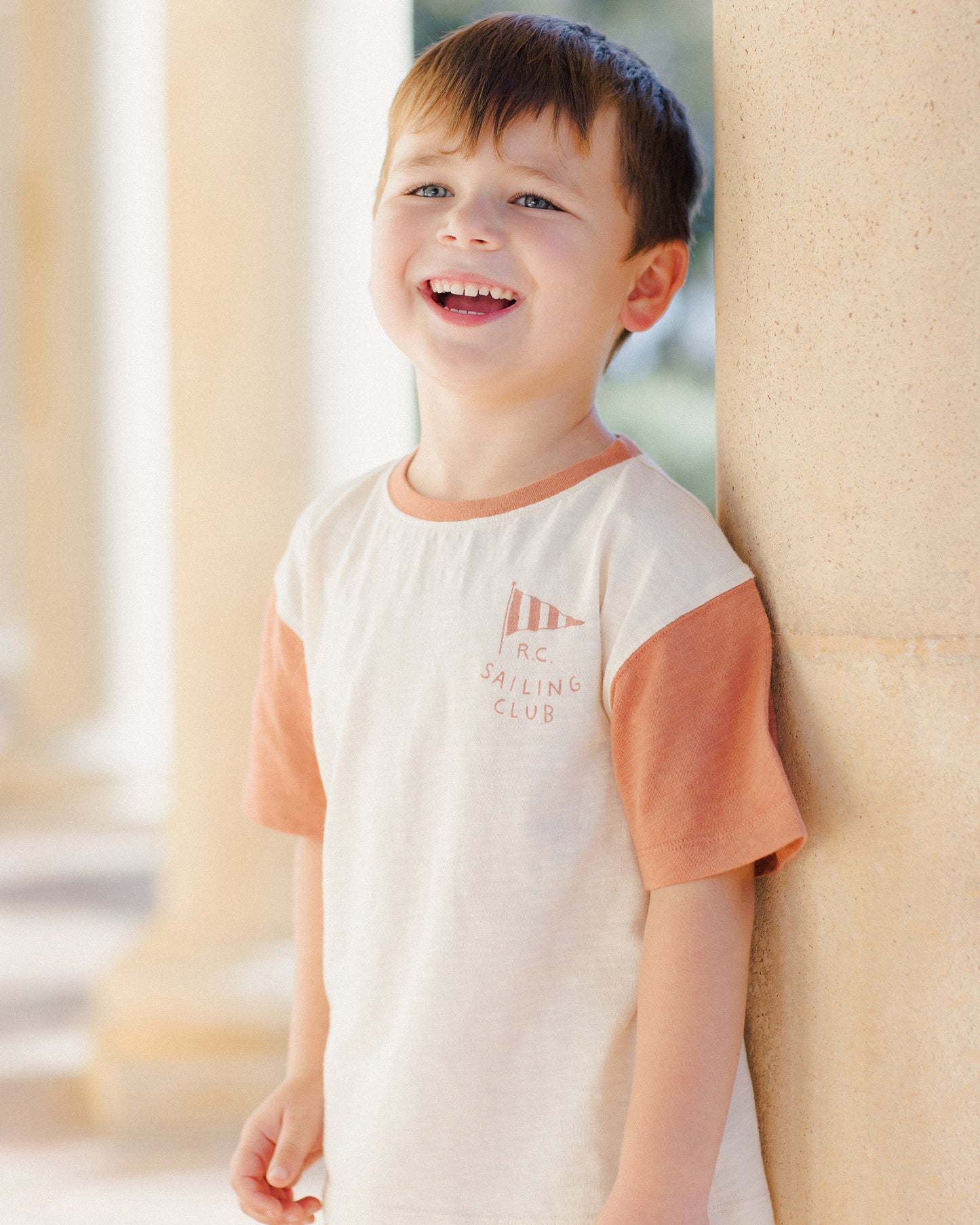 Contrast Short Sleeve Tee || Sailing Club