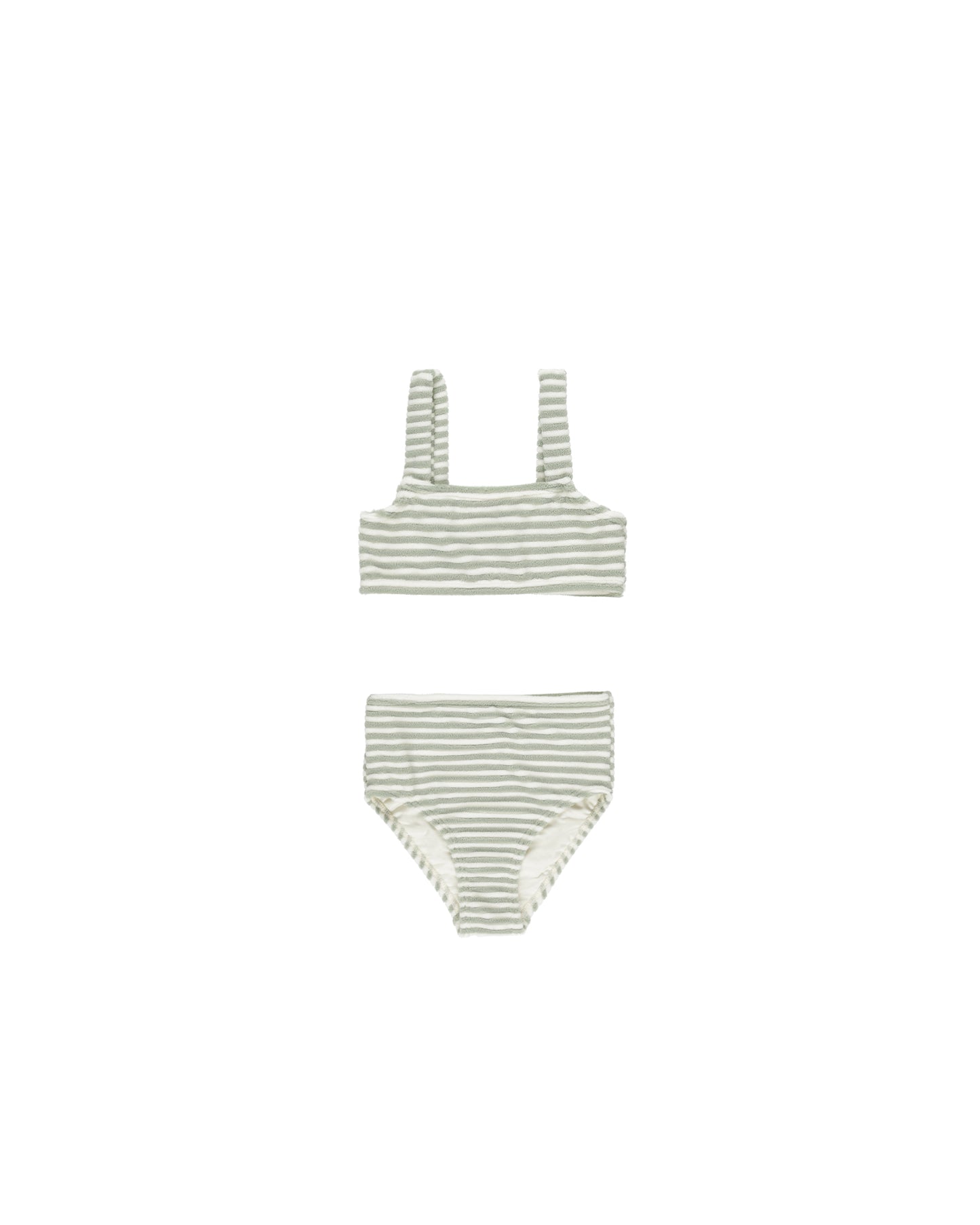 Brently Bikini || Sage Stripe