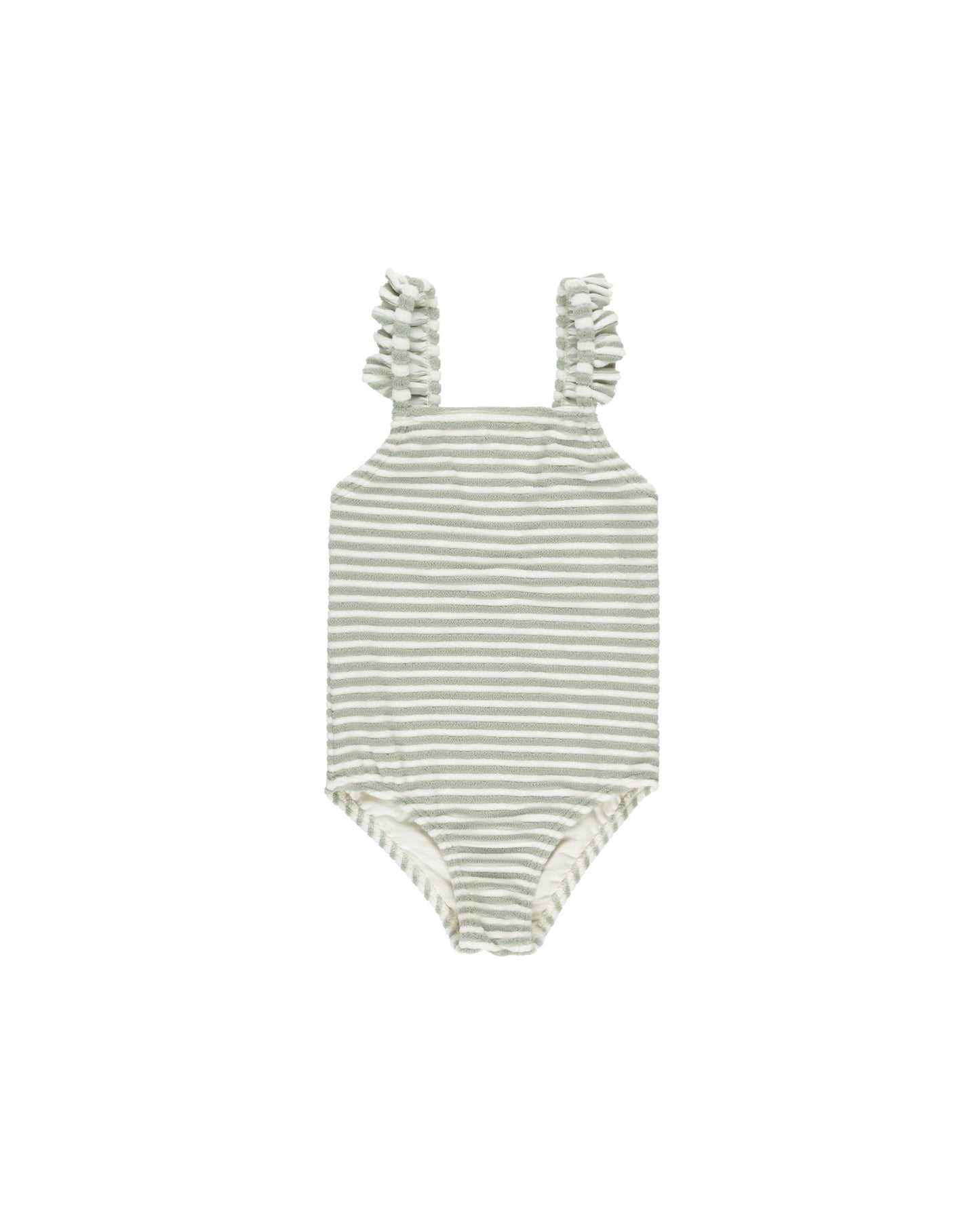 Positano One-Piece || Sage Stripe