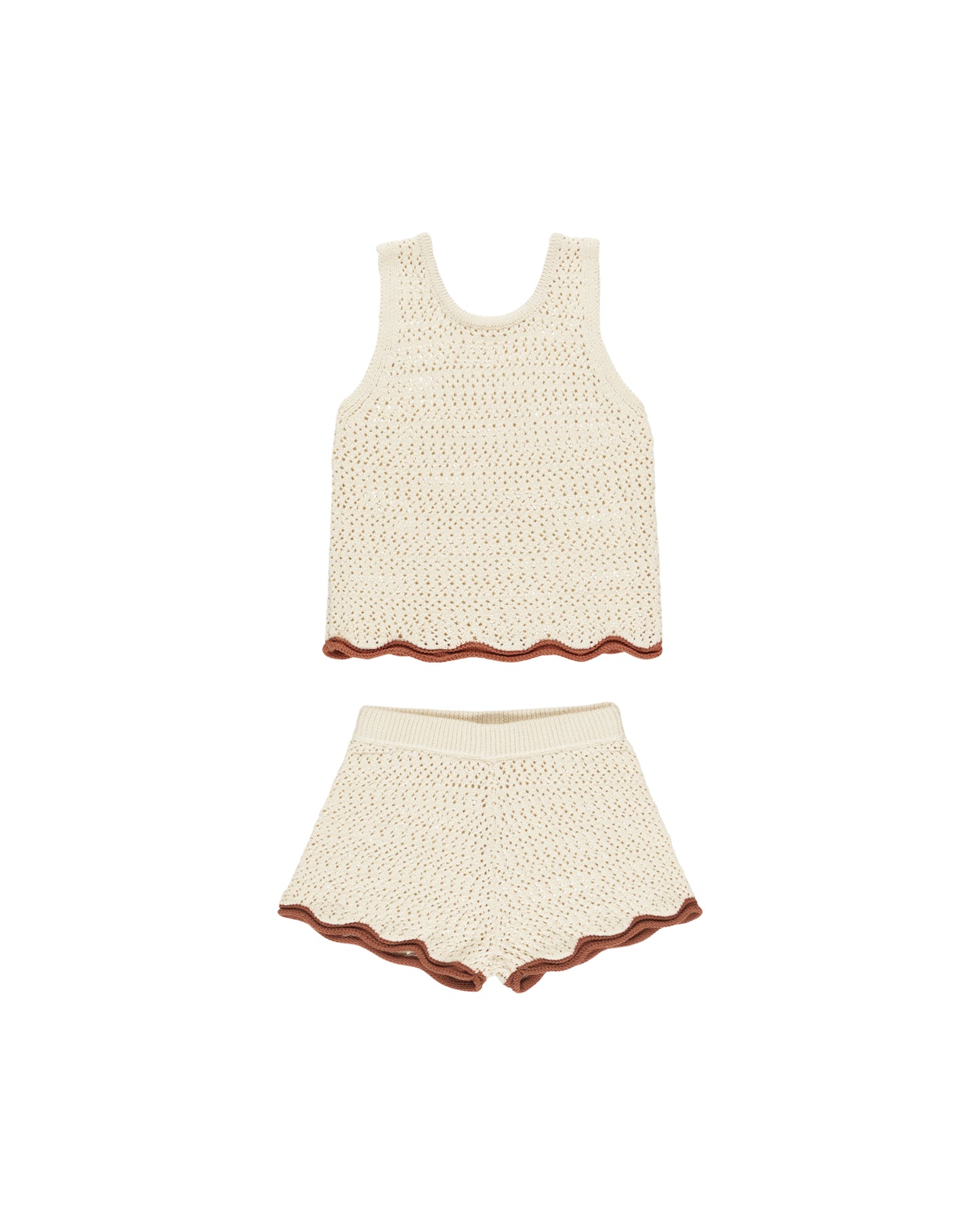 Crochet Tank Set || Natural