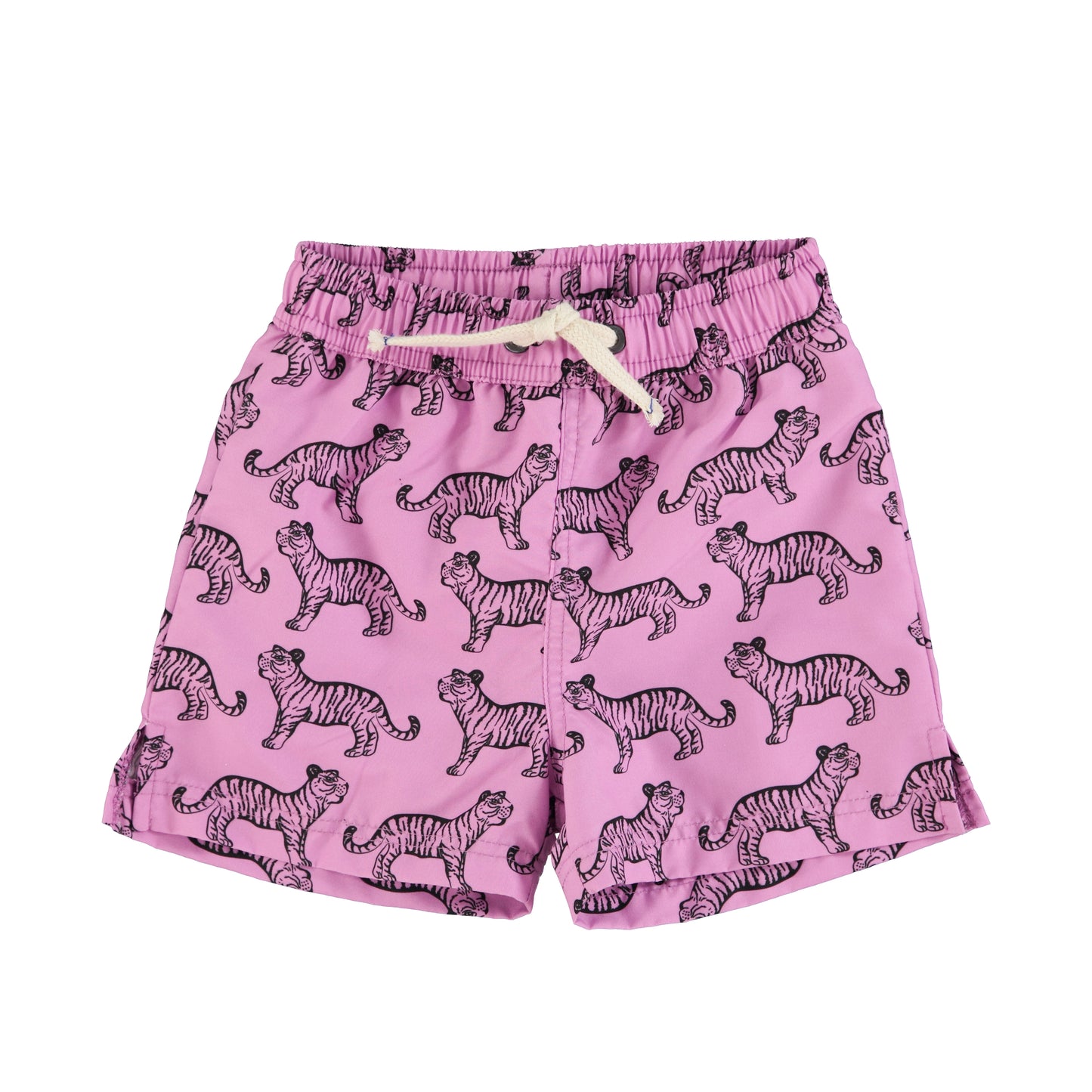 Swim Shorts | Lavender w/ Black Tigers