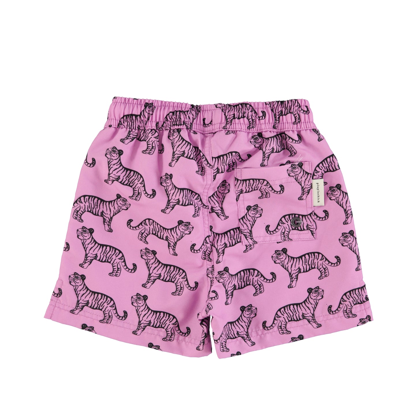 Swim Shorts | Lavender w/ Black Tigers