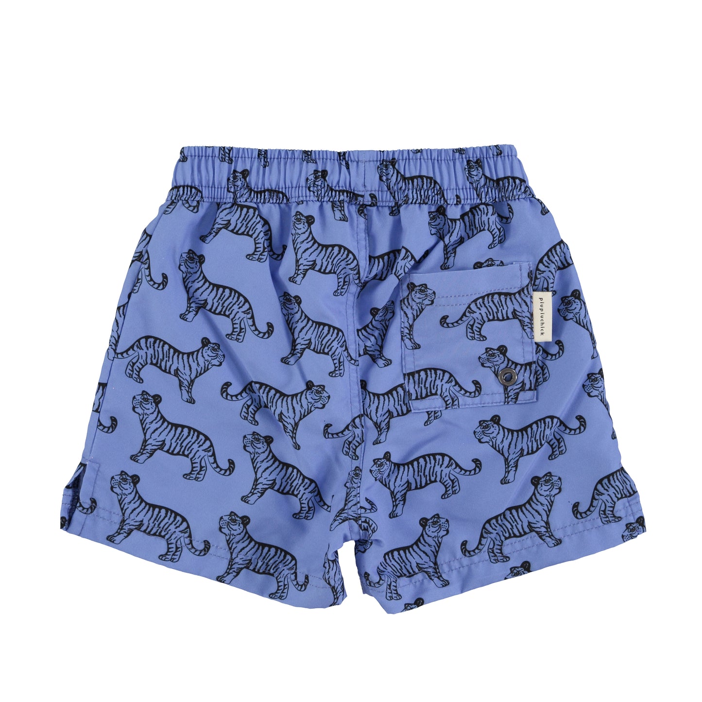 Swim Shorts | Blue w/ Black Tigers