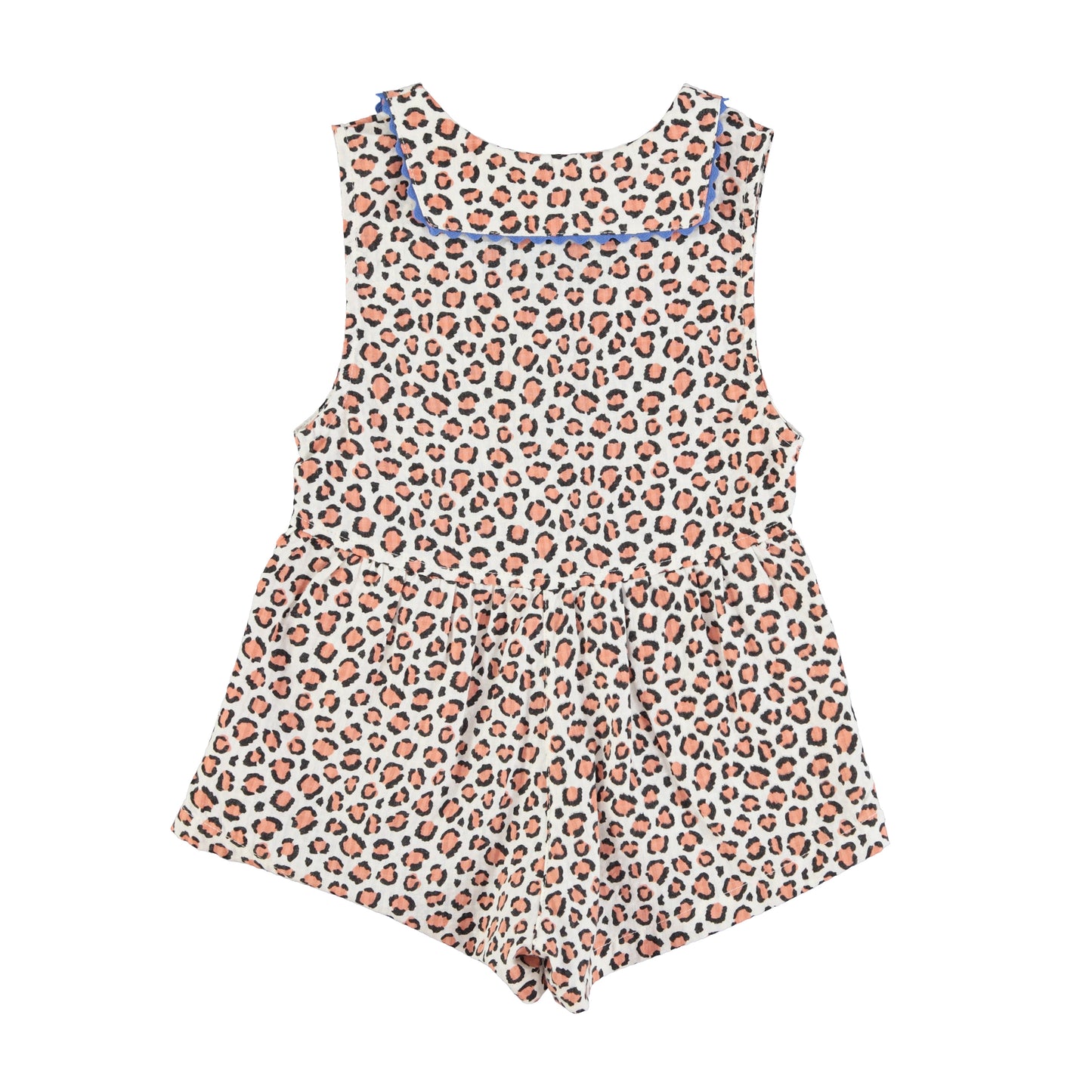 Short Jumpsuit | Ecru Animal Print