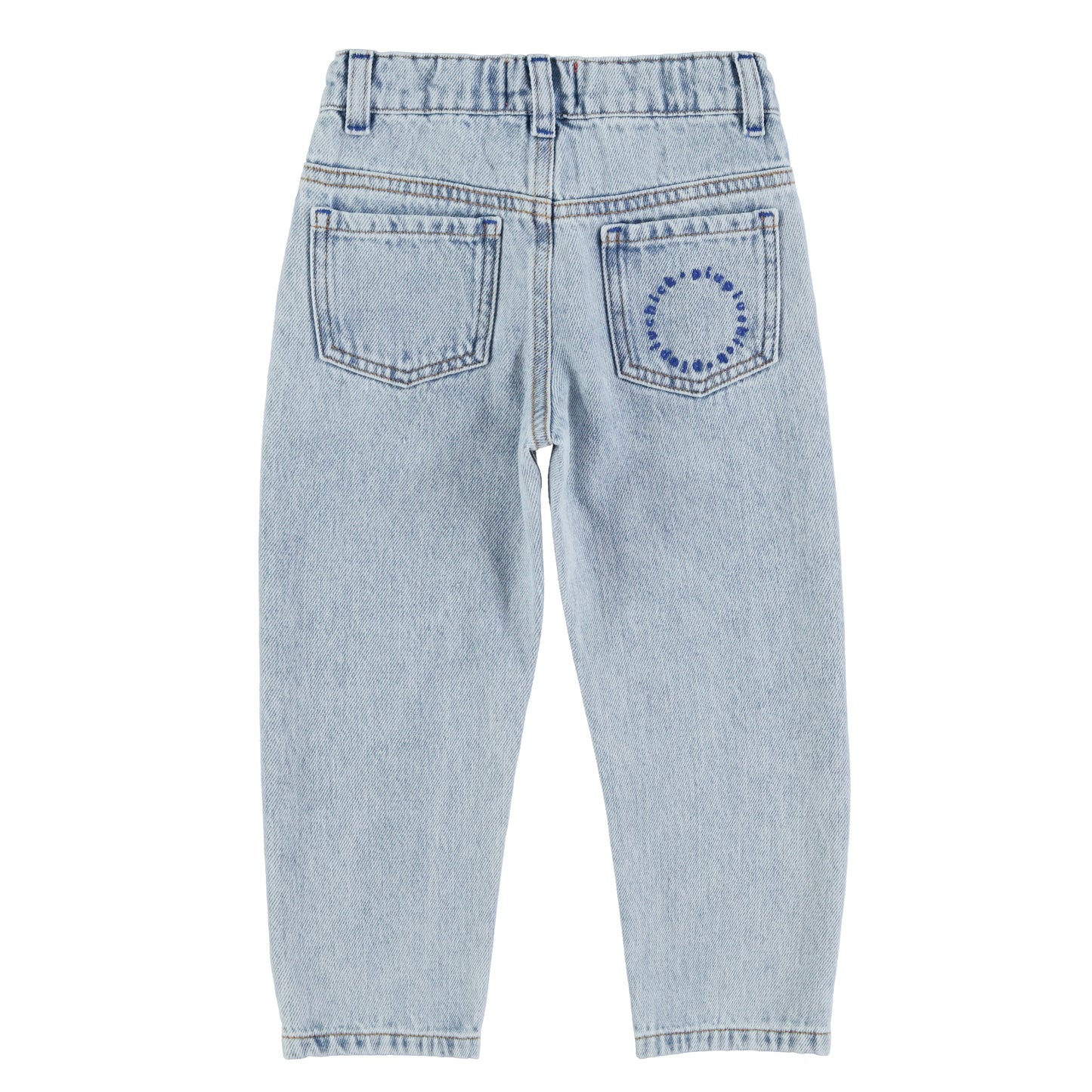 Unisex Trousers | Washed Blue Denim