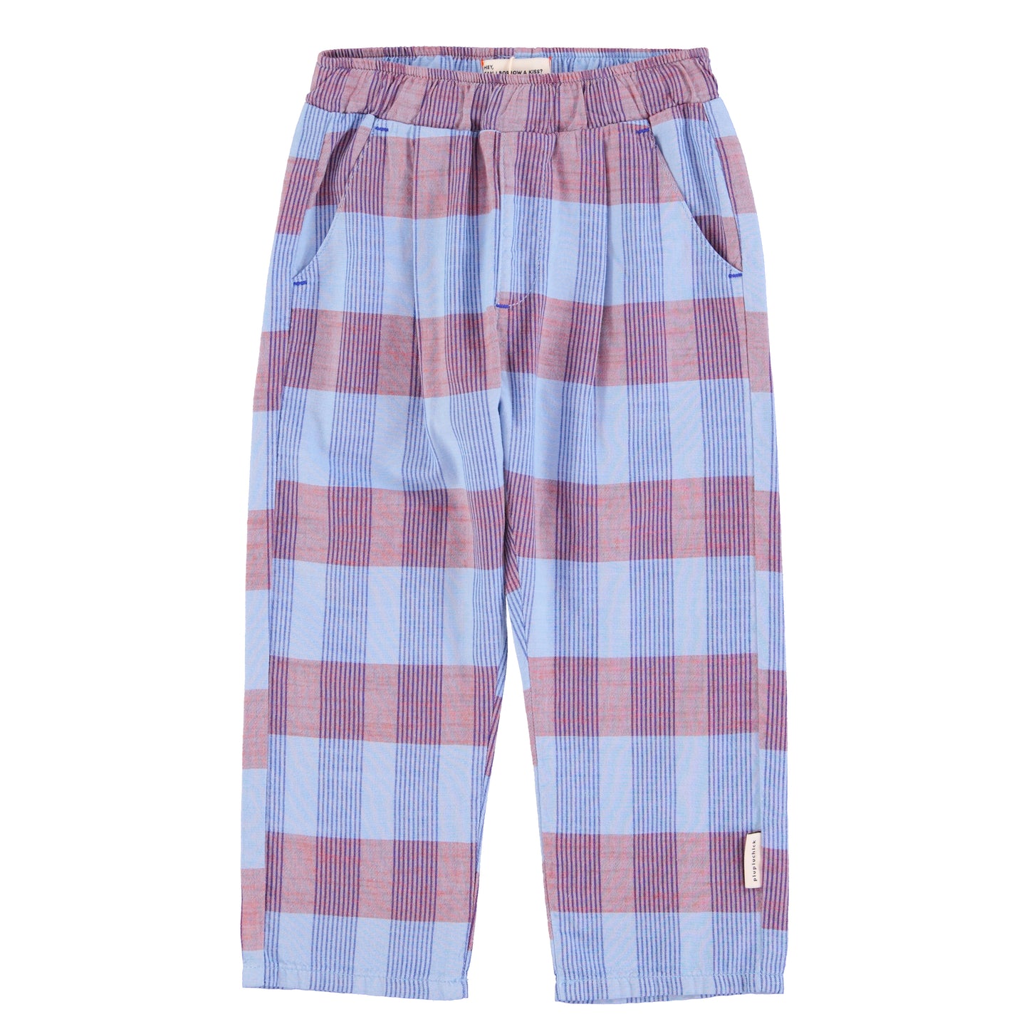 Unisex Trousers | Blue Checkered