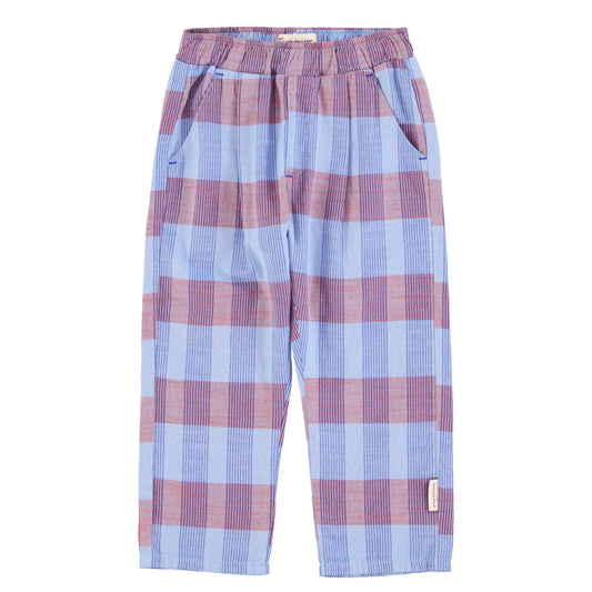 Unisex Trousers | Blue Checkered