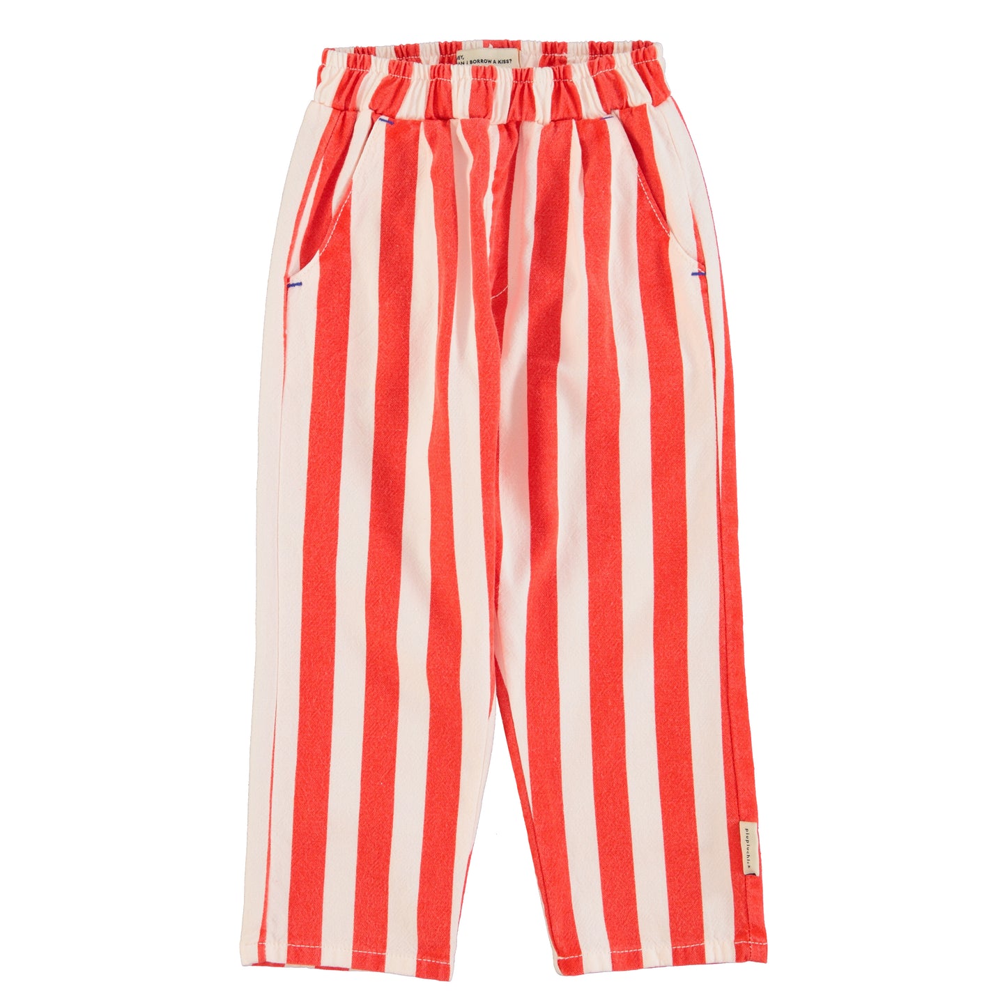 Unisex Trousers | White & Red Stripes