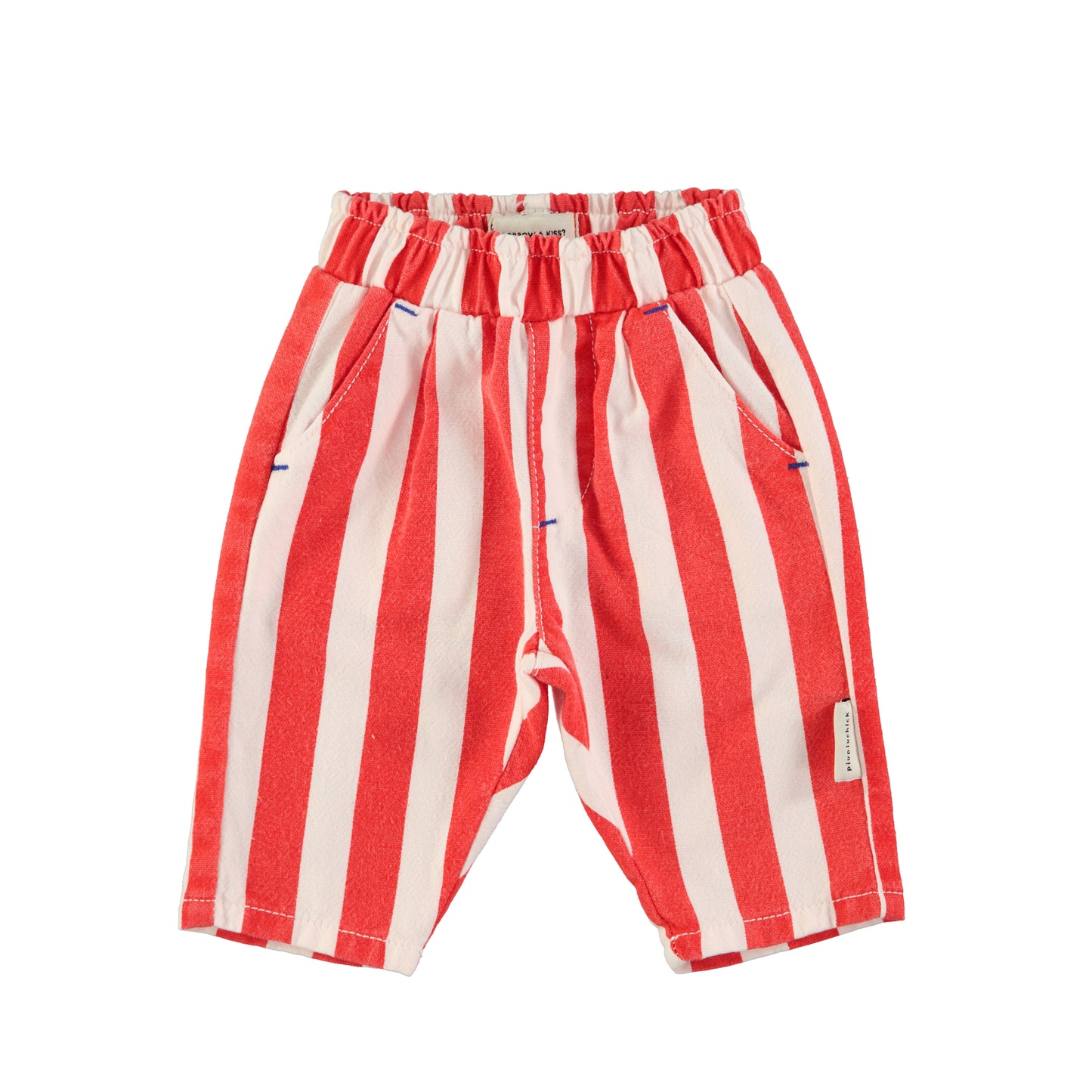 Unisex Trousers | White & Red Stripes