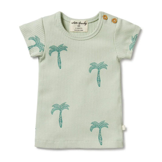 Palm Tree Organic Rib Tee