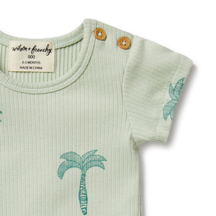 Palm Tree Organic Rib Tee