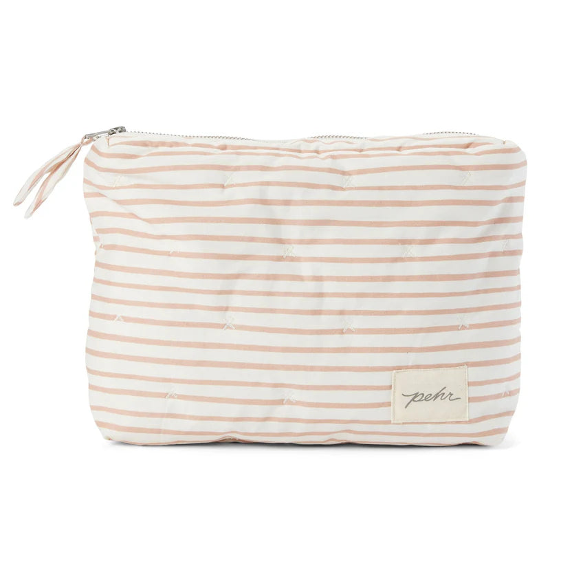 On The Go Pouch - Stripes Away Rose Pink