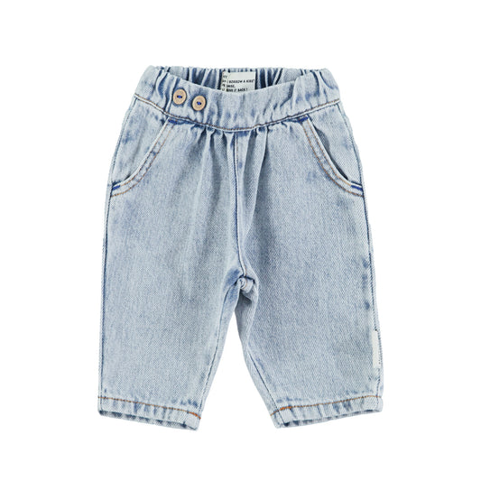 Baby Trousers | Washed Blue Denim