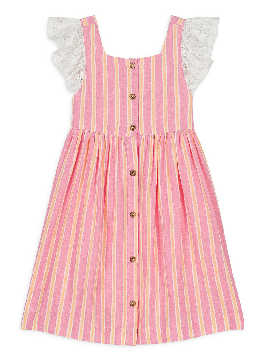 Dress Moonie - Pink Gelato Stripes