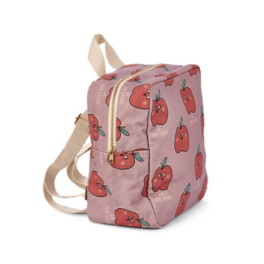 Waterproof Cotton canvas Backpack apple