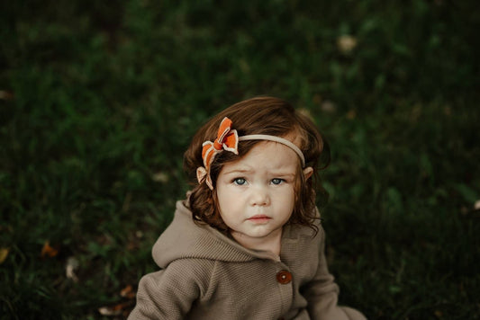 Rust Baby Bow Headband