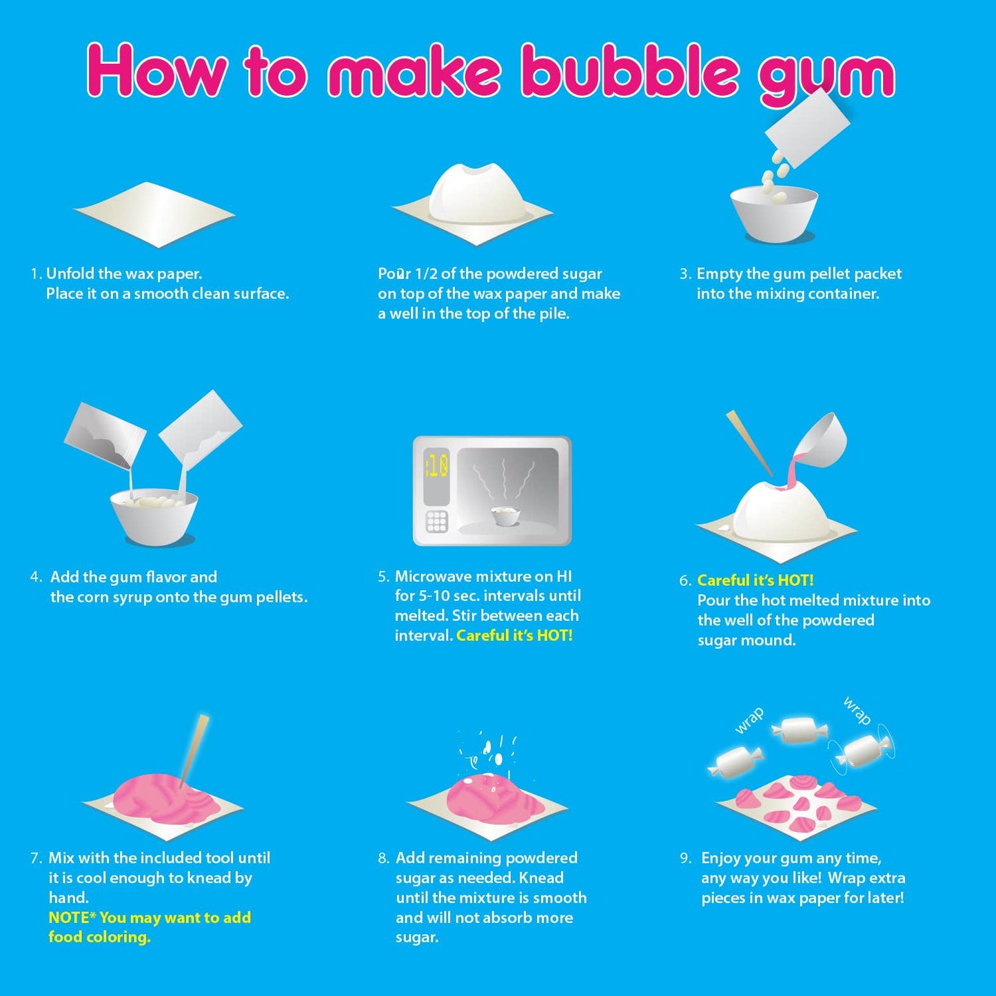 DIY Bubble Gum Kit | 
Make Your Own Bubble Gum