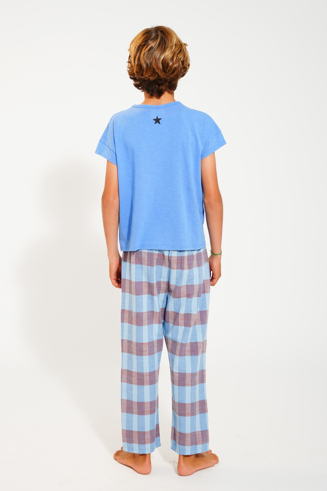 Unisex Trousers | Blue Checkered