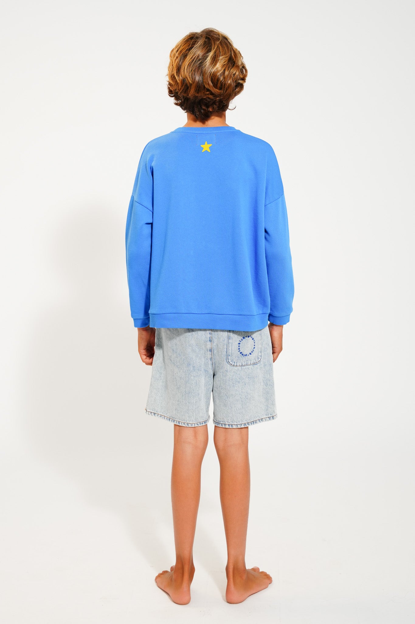 Boy Shorts | Washed Blue Denim