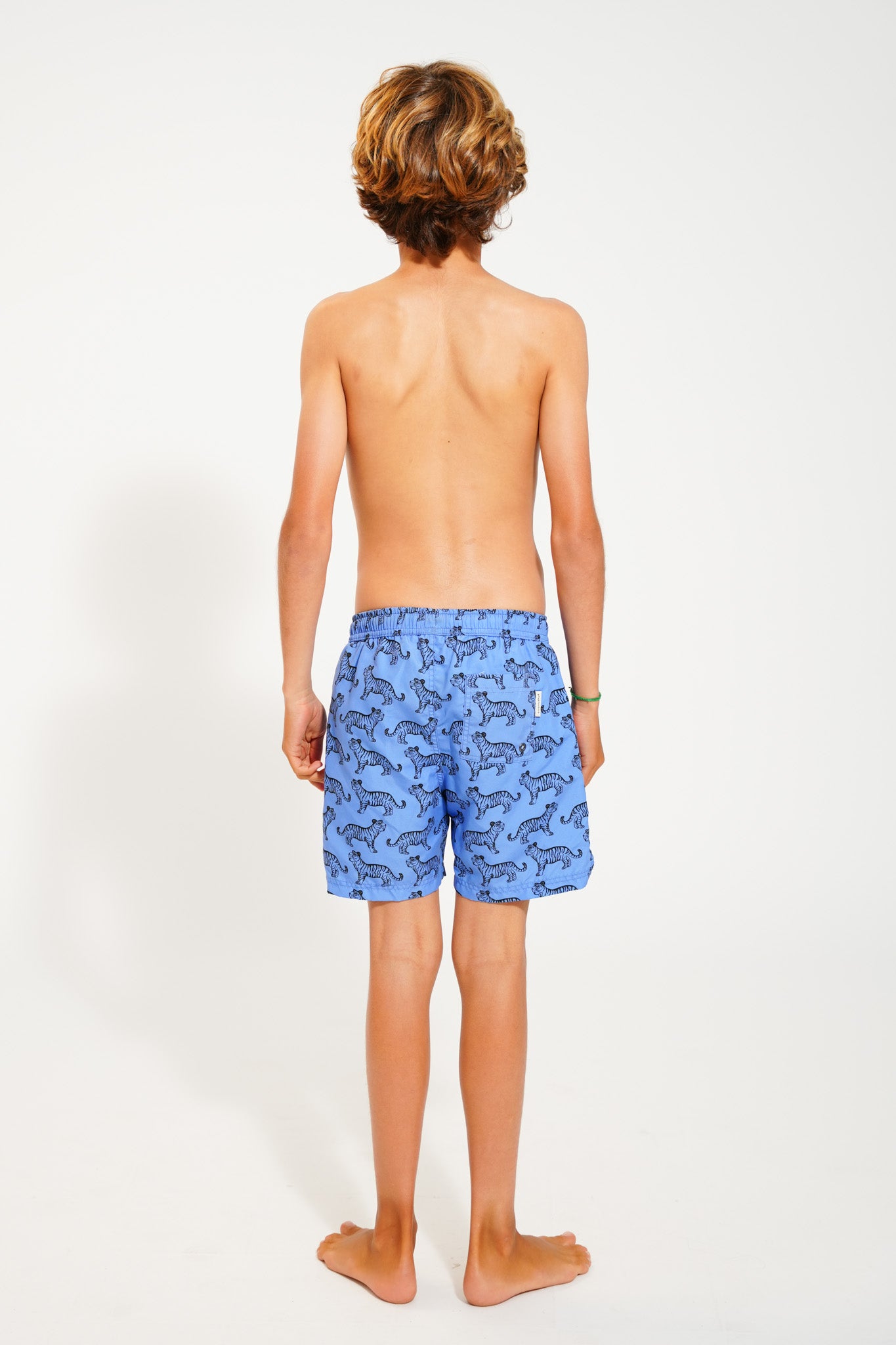 Swim Shorts | Blue w/ Black Tigers