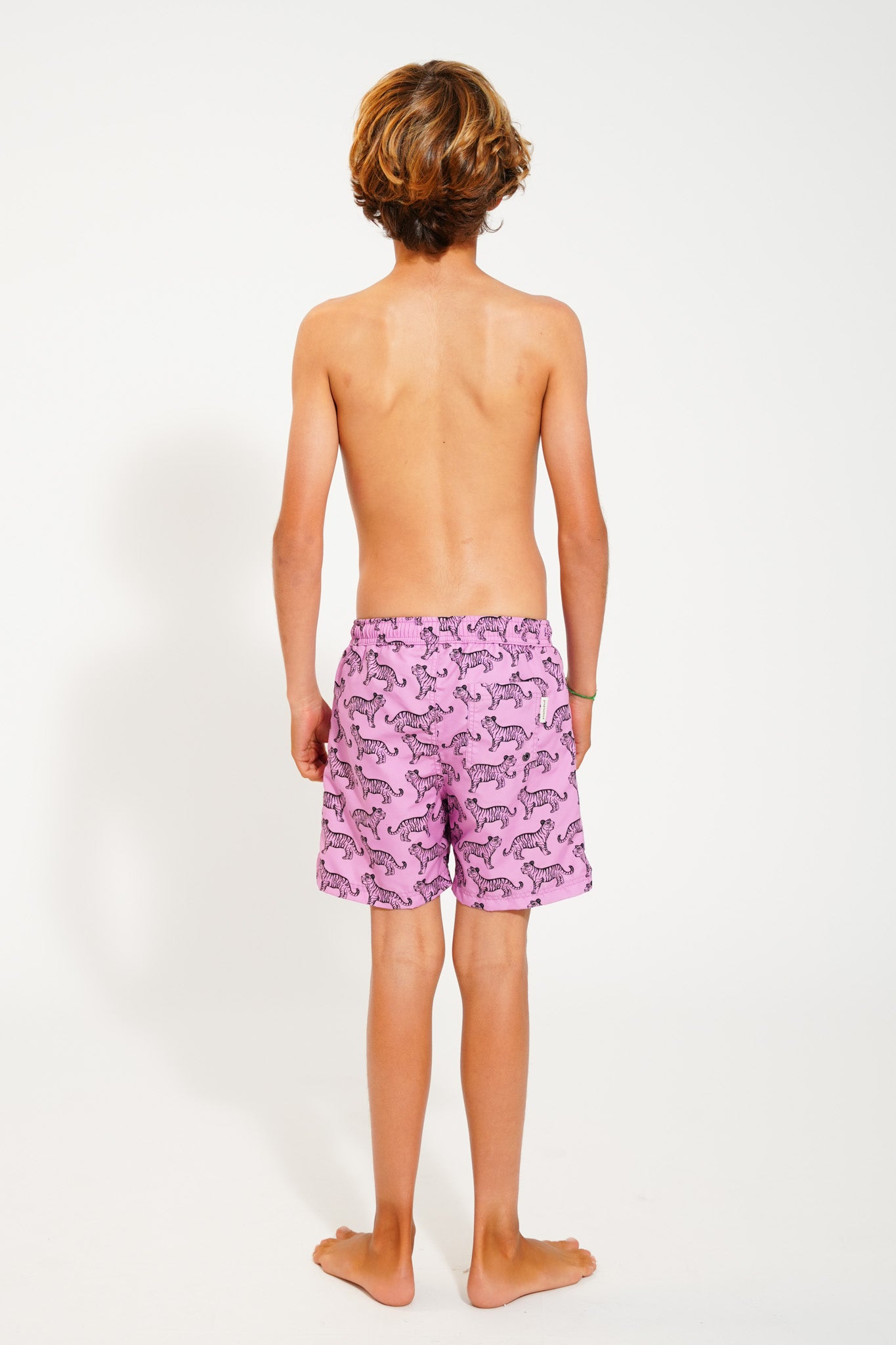 Swim Shorts | Lavender w/ Black Tigers