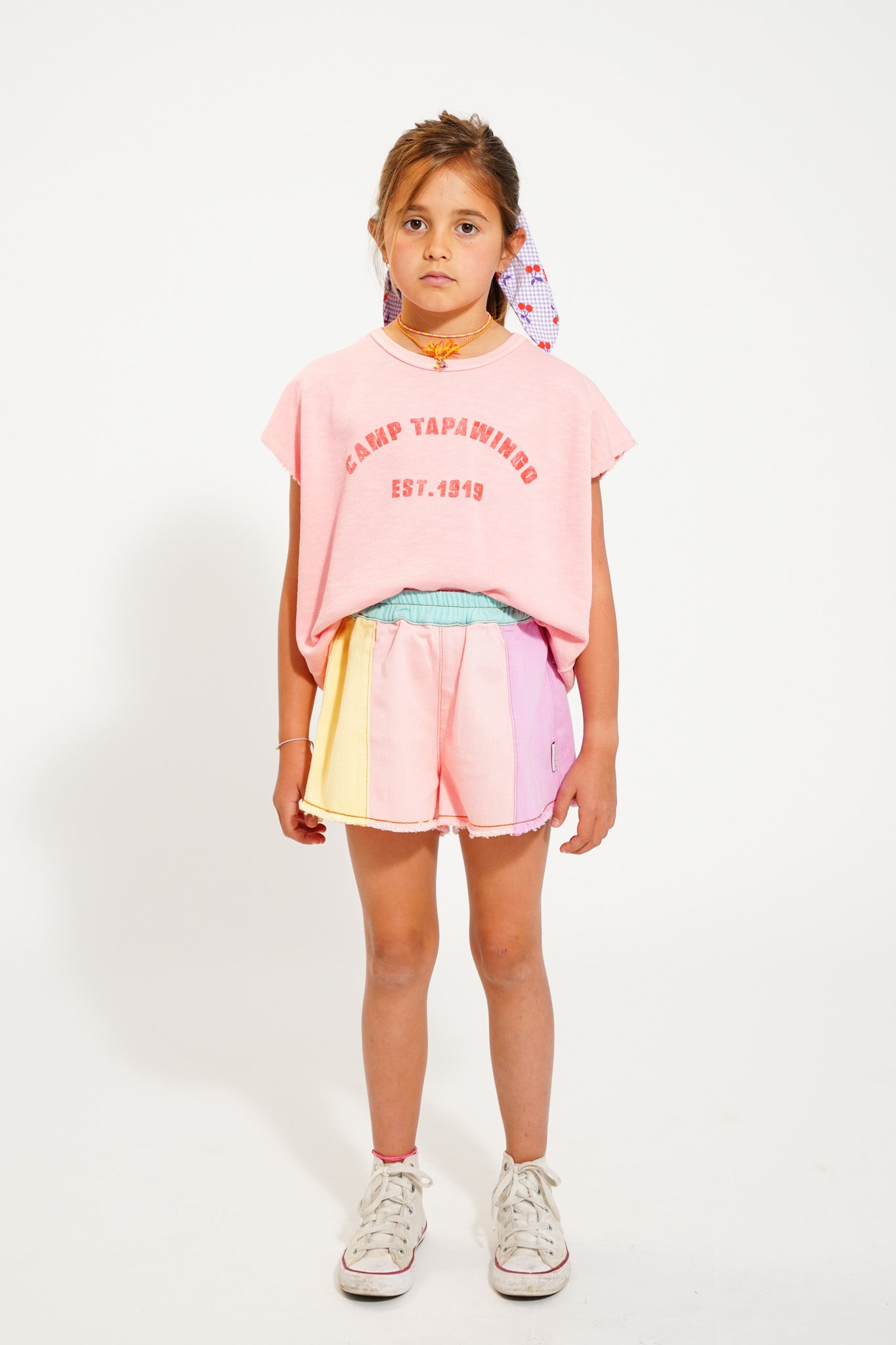 Sleeveless T´Shirt | Pink w/ “Camp Tapawingo” Print