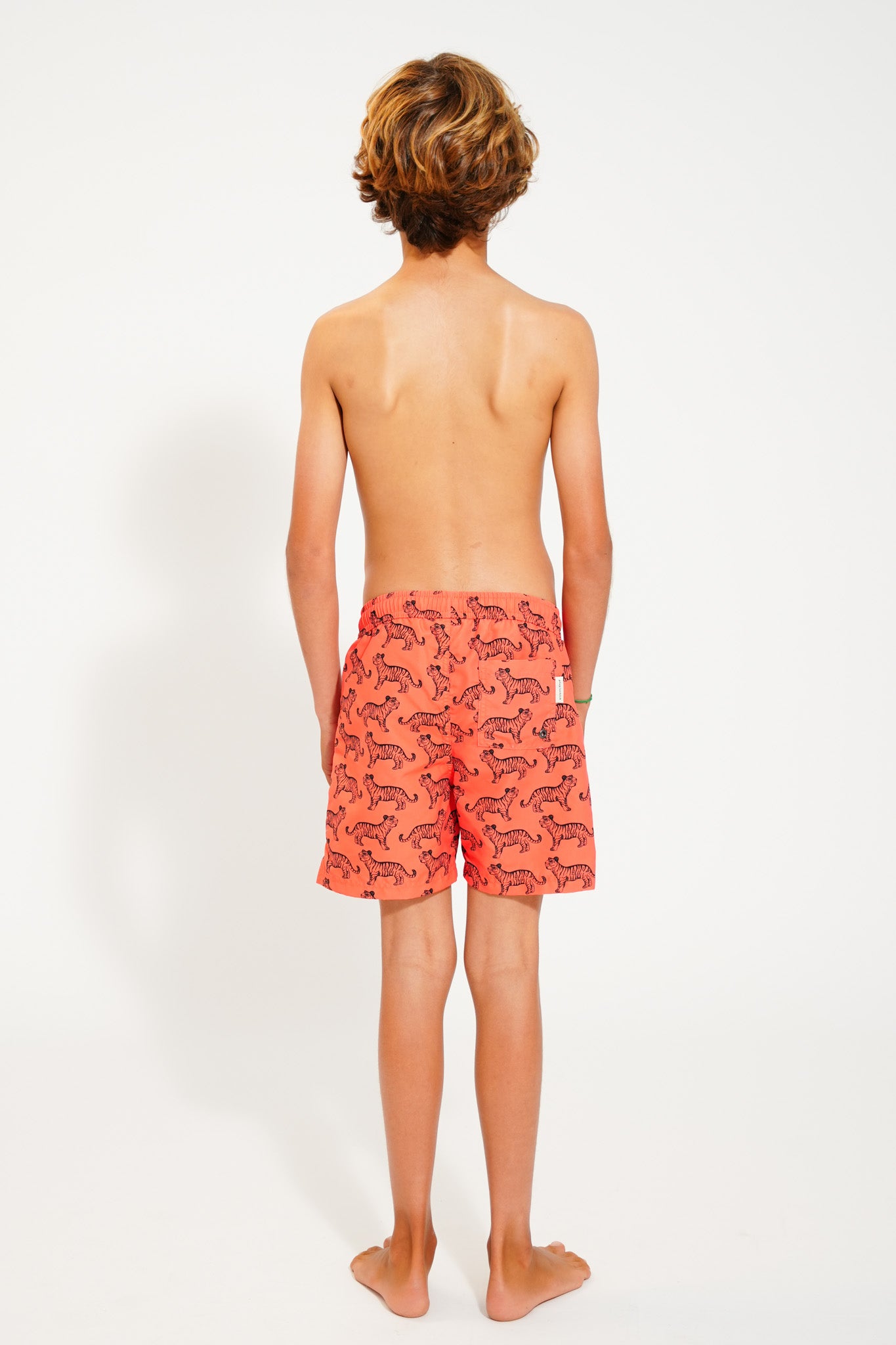 Swim Shorts | Orange w/  Black Tigers