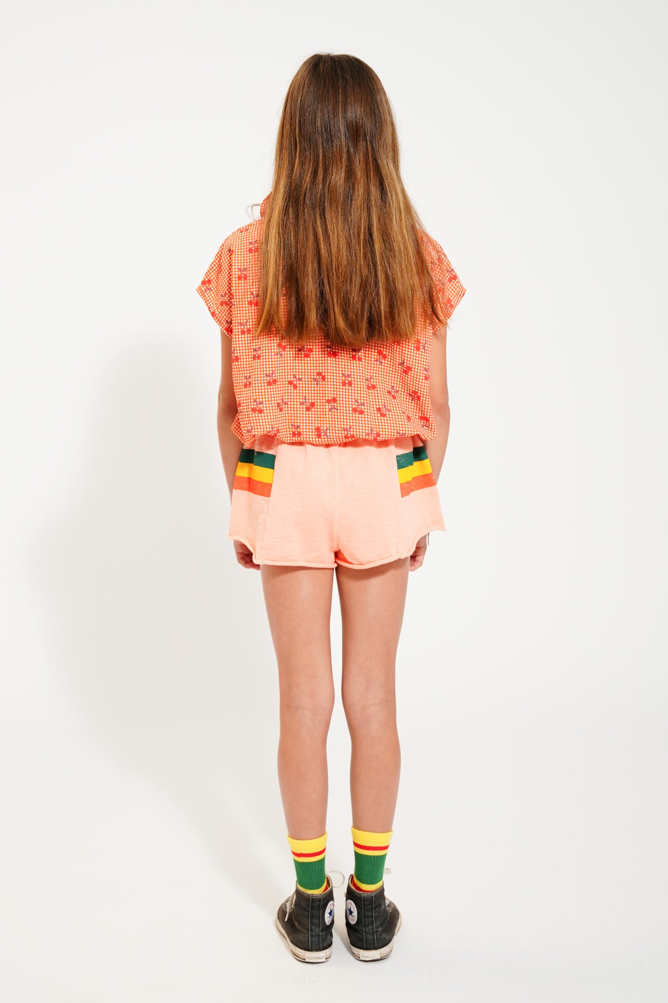 Shorts | Pink w/ Multicolor Stripes