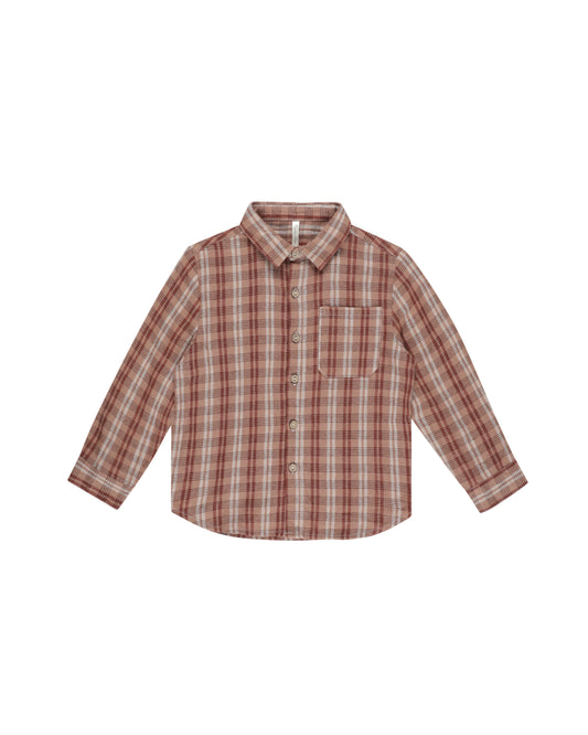 Collared Long Sleeve Shirt || Autumn Plaid