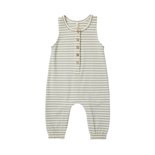 SLEEVELESS JUMPSUIT | PISTACHIO STRIPE